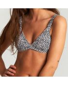 Haut de maillot de bain noir/blanc