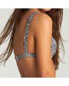 Haut de maillot de bain noir/blanc