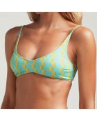 Haut de Bikini Vela Splendido bleu/jaune