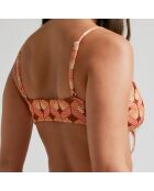 Haut de maillot de bain Lace orange/marron