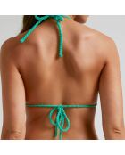 Haut de maillot de bain triangle vert
