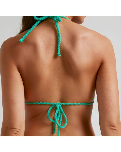 Haut de maillot de bain triangle vert