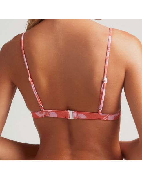 Haut de Bikini Sporty Maui rouge/rose