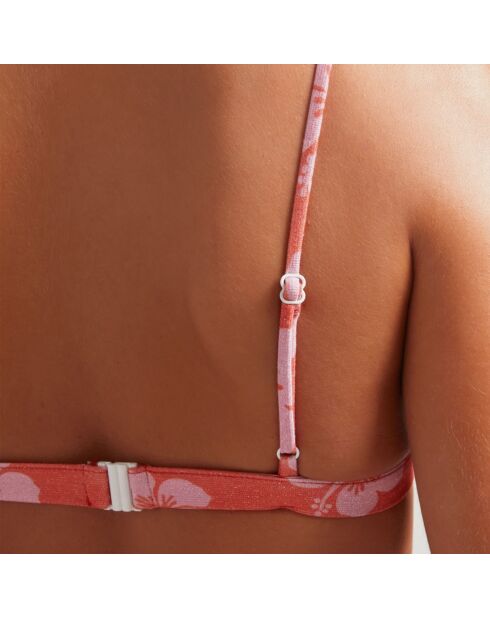 Haut de Bikini Sporty Maui rouge/rose