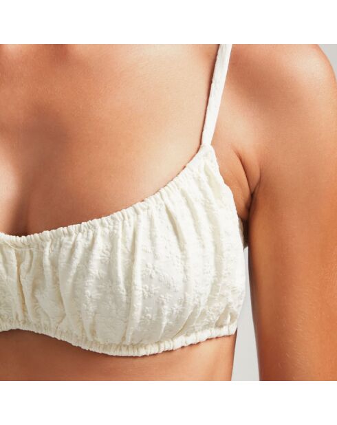 Haut de Bikini Bandeau Alessandra blanc