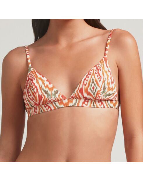 Haut de Bikini Sporty orange/rouge