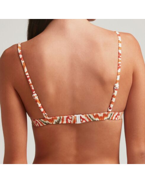 Haut de Bikini Sporty orange/rouge