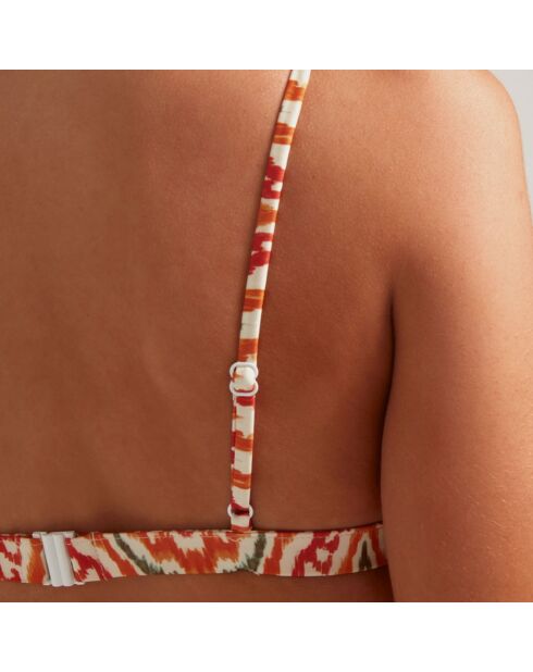 Haut de Bikini Sporty orange/rouge