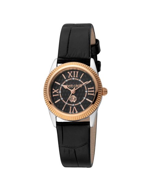 Montre Femme en Cuir noire
