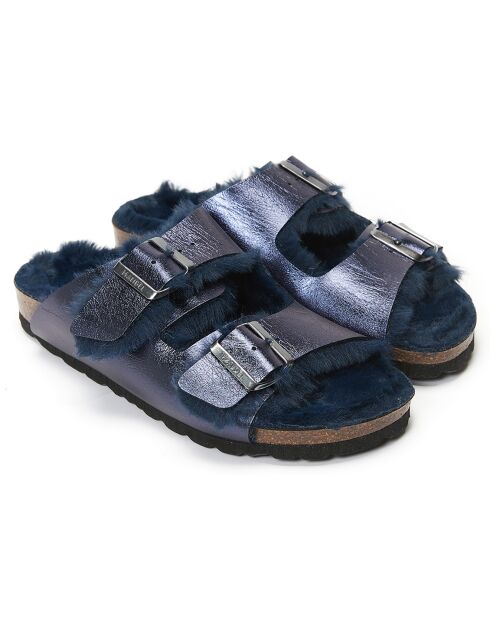 Mules Alberto bleu marine