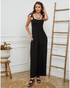 Combinaison 100% Lin Naomi noire