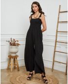 Combinaison 100% Lin Naomi noire