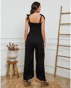 Combinaison 100% Lin Naomi noire