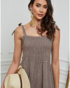 Combinaison 100% Lin Naomi taupe
