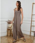 Combinaison 100% Lin Naomi taupe