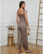Combinaison 100% Lin Naomi taupe