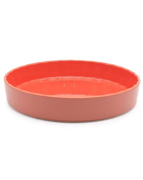 Tourtière en céramique orange - 1.70L