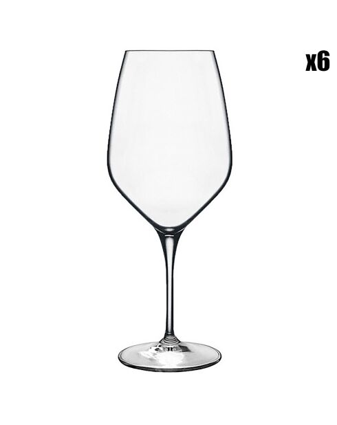 6 transparente Weingläser von Cabernet-Merlot Atelier, 70 cl