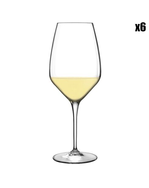 6 durchsichtige Weingläser von Sauvignon Atelier, 35 cl