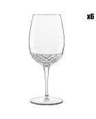 6 transparante Roma 1960 wijn-cocktailglazen - 55cl