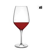 6 durchsichtige Weingläser von Chianti Atelier, 55 cl