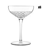 6 Coppa Roma 1960 transparante cocktailglazen - 30cl