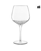 Roma 1960 durchsichtige Gin-Gläser, 80 cl, 6 Stück
