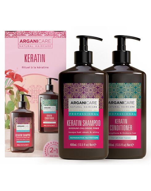 Duo-Set mit Keratin Shampoo und Conditioner