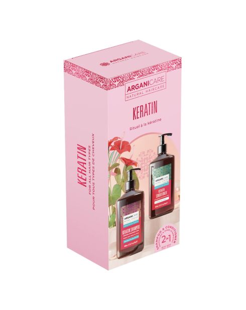 Duo-Set mit Keratin Shampoo und Conditioner