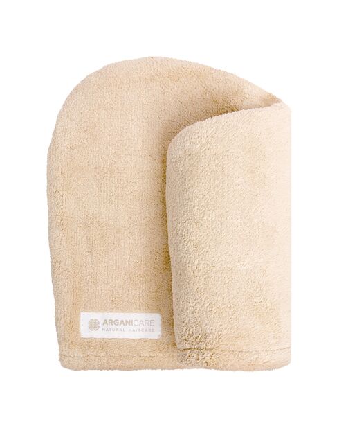 Serviette en microfibre pour cheveux beige