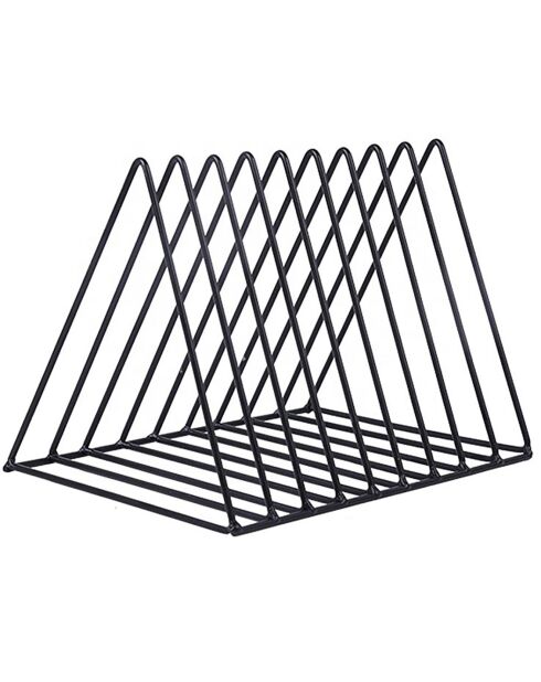 Porte-revues Alvin noir - 28x21x23 cm