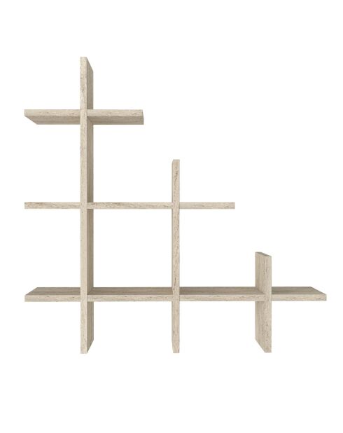 Etagère murale Juke travertin - 81.8x80x18 cm