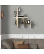 Etagère murale Juke travertin - 81.8x80x18 cm