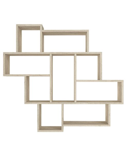 Etagère murale Parola travertin - 115.5x103.5x15 cm