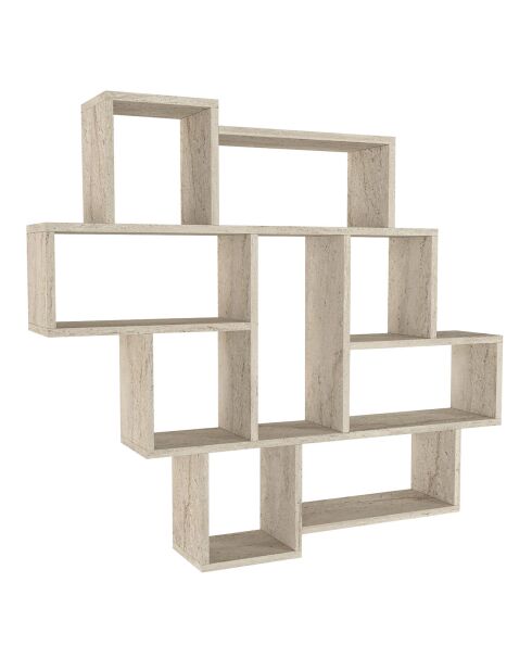 Etagère murale Parola travertin - 115.5x103.5x15 cm