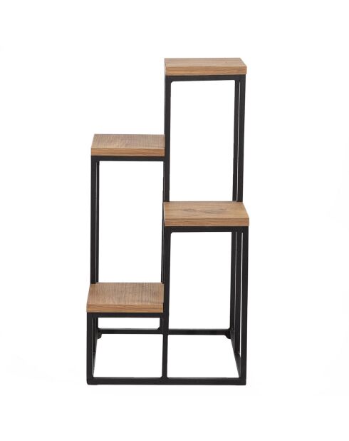 Porte-plante décoratif Jason noir - 34x39x65 cm