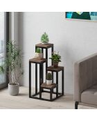 Porte-plante décoratif Jason noir - 34x39x65 cm