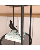 Bibliothèque Vogue noire - 42x150x42 cm