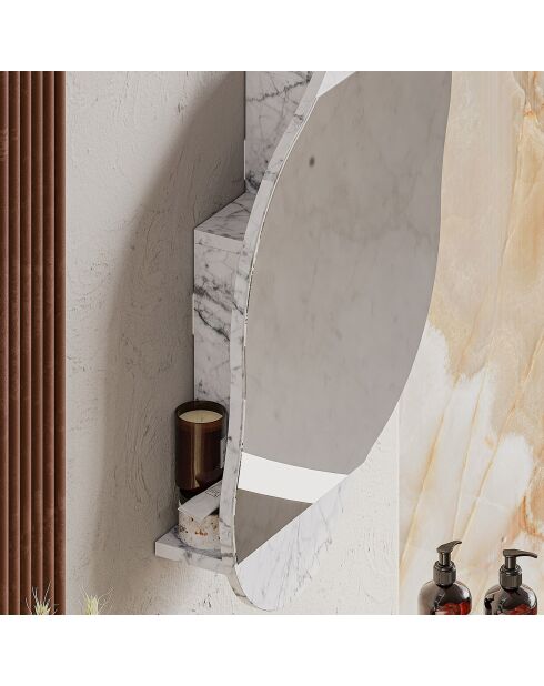 Miroir mural avec rangement Carrara carrara - 60x75x13 cm