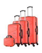 3 maletas Amazone-C de 75/65/55 cm con 4 ruedas y tocador Coral