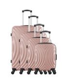 4 Allradkoffer Lagos-M 75/65/55/46 cm roségold