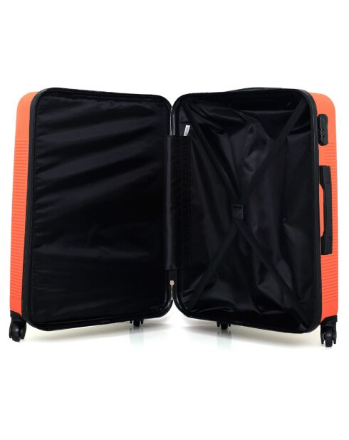 3 Valises 4 roues Selenga-C 75/65/55 cm & Vanity corail
