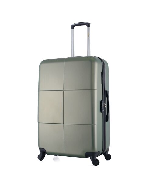 3 Valises 4 roues Coronado-C 75/65/55 cm & Vanity vert kaki