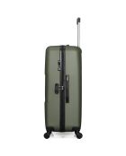 3 Valises 4 roues Coronado-C 75/65/55 cm & Vanity vert kaki