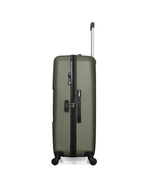 3 Valises 4 roues Coronado-C 75/65/55 cm & Vanity vert kaki