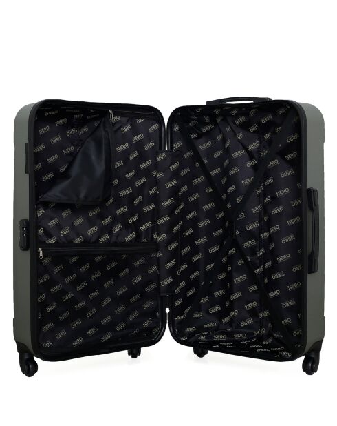 3 Valises 4 roues Coronado-C 75/65/55 cm & Vanity vert kaki