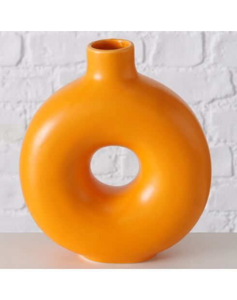 Vase Lanyo orange - 17x6.5x20 cm