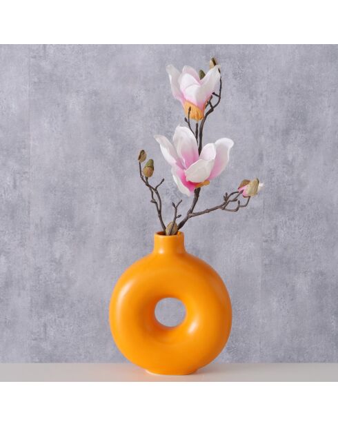 Vase Lanyo orange - 17x6.5x20 cm