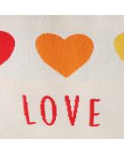 Coussin Love is Love multicolore - 70x35x3 cm