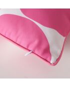 2 Coussins Bliss rose/blanc - 45x45x10 cm